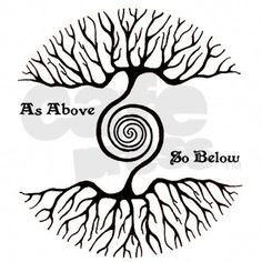 a tree with roots and the words as above