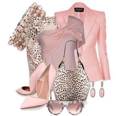 Complete Outfits For Women Classy, Afrikaanse Mode, Chique Outfits, Pink Blazer, Looks Chic, Complete Outfits, Work Fashion, Look Fashion, Classy Outfits