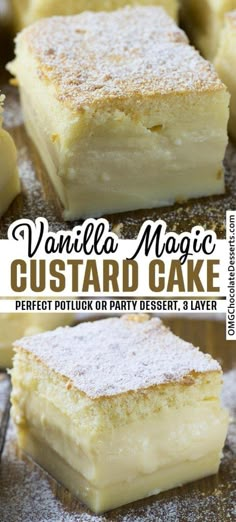 vanilla magic custard cake is the perfect dessert to make for any special occasion