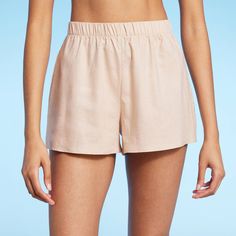 Stay comfortable and stylish all summer long in these High-Waist Cover-Up Shorts from Shade & Shore™. Made from breathable linen gauze fabric, these unlined cover-up shorts provide maximum coverage and help you stay comfy during beach vacays or trips to the pool. Designed in a just-above-waist length, they can be worn over any of your favorite one- or two-piece swimsuits. Eighth Grade Graduation Dresses, Linen Gauze, Yellow Ombre, Crochet Cover Up, Coverup Skirt, Beach Skirt, High Waist Shorts, Midi Short Sleeve Dress, Gauze Fabric