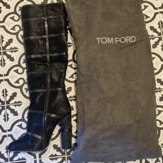 Brand New Tom Ford Leather Boots. Only Walked With At Home Trying Them Out. Stunning Boots With Cool Details. I Wish I Could Wear Them Myself. They Are In Its Original Box With Price Tag On Box. 39.5 In Euro Size Its About A 8.5 In Us Size. New Price Was $2890. Tom Ford Leather, Tom Ford Shoes, New Price, Price Tag, Shoes Heels Boots, Tom Ford, Shoes Women Heels, Leather Boots, Original Box