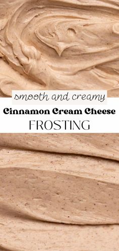 frosted and creamy cinnamon cream cheese frosting