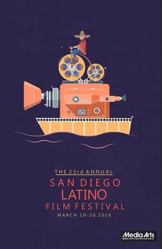 San Diego’s 23rd Annual San Diego Latino Film Festival Poster Example -   Creative Poster Examples, Event Poster Examples, Modern Poster Examples, Poster Examples Poster Examples, Festival Cinema, Poster Sport, Event Posters, 타이포그래피 포스터 디자인, Festival Poster, Creative Poster, Poster Series