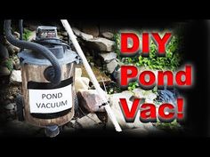 a pond vac with the words diy pond vacuum on it