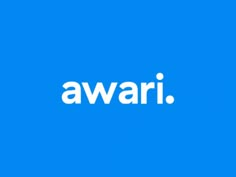 the word avari is displayed on a blue background