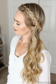 Hair Updos Tutorials, Wedding Makeup Tutorial, Prom Hair Updo, Faded Hair, Braid Tutorial, Dutch Braid