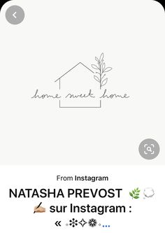 the logo for an instagramr that is being used as a home decor app