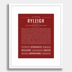 a red and white poster with the words,'ryer'in different languages