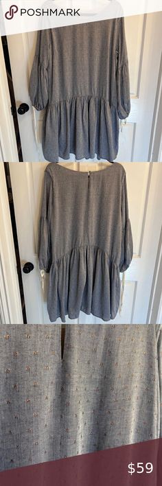 Women's Paper Crown Dress, XL, Gray