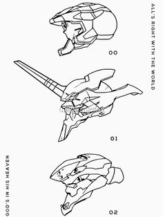 the diagram shows how to draw an aircraft in three different ways, including one that is flying