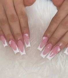 NAILS FOR YOU Maintenance Week, Bow Nail Designs, Latina Nails, Glitter French Tips, Bow Nail, Gel Overlay, Acrylic Nails Ideas, Girly Acrylic, Summery Nails