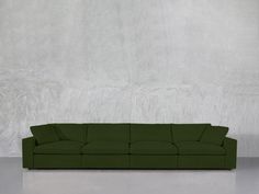 4-Seat Modular Sofa - 7th Avenue Lounger Sofa, Olive Sofa, Large Sectional, Beautiful Sofas, Sofa Colors, Luxury Sofa, Stain Resistant Fabric, Fabric Upholstery, Modular Design