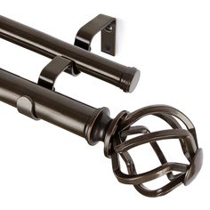 PRICES MAY VARY. TELESCOPING DOUBLE CURTAIN RODS - KAMANINA decorative curtain rod can easily extend from 72 to 144 inches to fit windows 69 to 92 inches with 2 rods or windows 93 to 140 inches with 3 rods. Ideal for kitchen, bedroom, living room, nursery room, office or any other places. THICKER & DURABLE & STURDY - Drapery rods with 0.6mm thickness are made of high-quality metal. 1-Inch diameter on front rod and 3/4-Inch diameter on back rod, features a strong weight capacity, more durable and Bronze Curtain Rods, Havenly Dining Room, Double Curtain Rod Set, Double Curtain Rods, Black Curtain Rods, Double Curtain Rod, Glass Finial, Curtain Rings With Clips, Decorative Curtain Rods