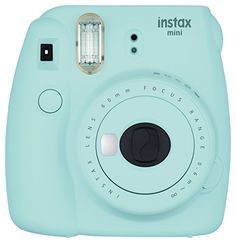 an instax mini camera is shown on a white background