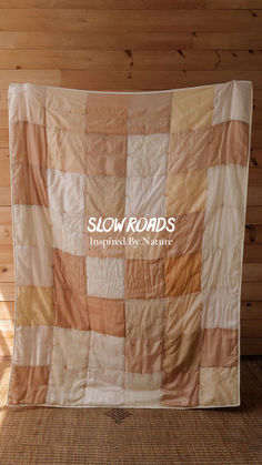 Warm Sand Sunday Quilt Checkered Quilt, Slow Roads, Tie Quilts, Americana Quilts, Vintage Sari Fabric, Pine Cone Candles, Bohemian Quilt, Household Expenses, Tie Quilt