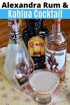 the ingredients to make this drink include rum and kahlua