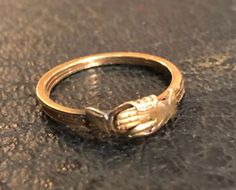 Victorian Gimmel Fede 10K Gold Handclasp Betrothal Engagement Interlocking Ring | eBay Rare Collectible 14k Gold Jewelry, Vintage Jewelry With Lost Wax Casting For Formal Occasions, Adjustable Vintage 14k Gold Rings, Antique 14k Gold Ring With Hallmark, Antique 14k Gold Jewelry With Hallmark, Antique Hallmark 14k Gold Ring, Vintage Hallmark Ring, Victorian Gold Sterling Silver Rings, Victorian Sterling Silver Rings In Gold