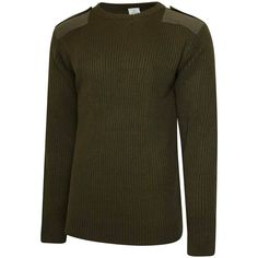 Experience the reliability of the Commando Pullover, crafted from authentic British Army surplus materials. This crew neck jumper boasts a blend of wool and nylon, ensuring durability and warmth in Grade 1 condition. Its robust construction features a thick, ribbed design, providing exceptional insulation and a snug fit to preserve body heat. Tested in military settings, this pullover proves its resilience, offering comfort and freedom of movement during vigorous activities. Enhanced with should Commando Sweater, Magnum Boots, Army Surplus, Army Fashion, Green Olive, Crew Neck Jumper, British Army, Mens Green, Grade 1