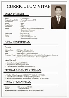 a professional resume is shown in black and white, with an image of a man's face