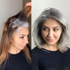 Blend Grey Hair, Jack Martin, Scene Girl, Hair Color Options, Silver Grey Hair, Natural Gray Hair