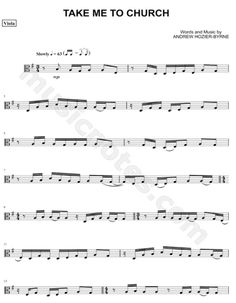 take me to church sheet music printable for guitar and bass players, with notes