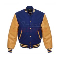 Blue and Yellow Letterman Jacket and Leather Varsity Lakers Jacket, Nba Jacket, Kobe Bryant Black Mamba