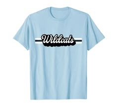 PRICES MAY VARY. Support your sports team with this vintage-inspired Wildcats mascot t-shirt. Great shirt for all sports teams, Football, Baseball, Soccer, Basketball, Track, Softball, Swim Team, Cheerleading, Marching Band. High School mascot, college, school spirit Great gift idea for birthdays or Christmas for a Wildcat sports fan in high school, middle school, elementary school or college! Retro Shirt Design, Graphic Tee, Black and White Stripe, Mens, Womens, Kids, Youth, Mom, Dad, Brother, Spirit Wear Designs High Schools, Cheerleading Spirit Wear, Blue School Spirit Shirt With Graphic, School Spirit Shirt With Graphic Print, Elementary School Tshirt Designs Shirt Ideas, Gymnastics Spirit Wear, School Spirit Crew Neck Shirt With Graphic Print, School Shirts Designs, School Spirit Graphic Crew Neck Shirt