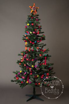 an artificial christmas tree with multicolored lights