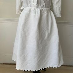 Gorgeous late 1800's VP monongram textured cotton skirt | Etsy Cotton Petticoat With Gathered Skirt For Daywear, Vintage Fitted Cotton Skirt, Vintage White Gathered Skirt Bottoms, Cotton Skirt With Lace Trim For Daywear, Cotton Skirt For Daywear, Classic Cotton Gathered Skirt, Vintage Cotton Dresses With Lined Skirt, Vintage White Gathered Skirt, White Vintage Gathered Skirt