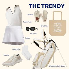 there are many items that can be found in the tennis outfit