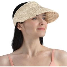 Elevate your sunny day essentials with the Sun Cube Women's Sun Visor Hat, a stylish blend of functionality and fashion. This straw beach hat is not only a chic accessory but also a practical choice with its wide brim offering UV/UPF/SPF 50+ protection. 

- Material: High-quality straw
- Color: Brown & Cream
- Size: Fits most adults, 22-22.8 inches head circumference
- Features: Wide brim (4.5 inch), foldable and packable design, adjustable ponytail hole

Perfect for an array of outdoor activiti Packable Beach Season Hat, One Size Fits Most, Lightweight Summer Visor Hat, Brown Packable Sun Hat For Summer, Packable Brown Sun Hat For Summer, Lightweight Summer Visor Sun Hat, Packable Visor Sun Hat For Beach Season, Lightweight Visor Hat For Sunbathing, Lightweight Casual Bucket Hat, Lightweight Sun Hat Visor For Beach