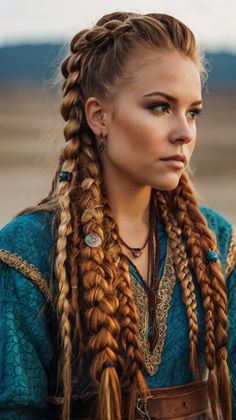 Glamorous how to do viking braids hairstyles Ideas for Viking Hairstyles 💄 Easy Viking Hair, Festival Braids