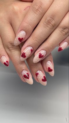 Valentine Nail Art, February Nails, Smink Inspiration, Red Nail Designs, Minimalist Nails, Dream Nails