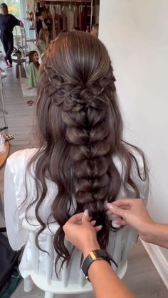 Dance Hair, Dance Hairstyles, Prom Hairstyles For Long Hair, Hair Done, Wedding Hair Inspiration, Braided Hair