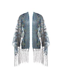 PRICES MAY VARY. Material: high quality polyester fabric with sequins, fringed and embroidery decoration. Size: 63" x 22.8" ( length of fringe not included ) ; Length of fringe: 8.3"; One size fits most. Design: see-through evening shawl; sequined embroidery flower and peacock pattern; open front design; complete with braided fringe. This chiffon and peacock wrap with blinking decorative sequins can match perfectly with your 1920s flapper outfit, charming with any other types of dresses, sweater 1920s Shawl, Pashmina Shawl Wedding, Race Wedding, Flapper Outfit, Peacock Embroidery, Braided Fringe, Cape Wedding, Shawl Wedding, Evening Shawls