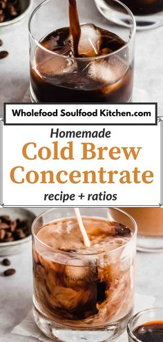 homemade cold brew concentrate recipe for cold beverages