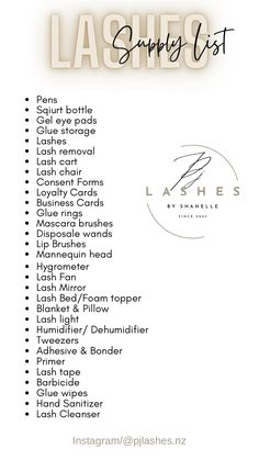 Lash Buisness Ideas Names List, Lash Business Planner, What You Need As A Lash Tech, Meet Your Lash Artist, Lash Buisness Posts, Lash Business Checklist, Why Get Lash Extensions, Beginner Eyelash Tech, Target List Ideas