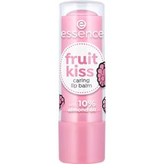 essence makeup fruit kiss caring lip balm, beauty, makeup, cosmetics, lip balm, sweet almond oil, raspberry dream, vegan lip balm, shimmer lip balm, Essence Make Up, Nude Lip Gloss, Vegan Lip Balm, Lip Scrubs, Bare Lip, Cruelty Free Beauty, Soft Lips