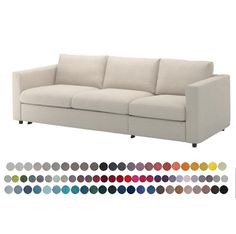 an image of a couch with different colors on the back and side panels in front