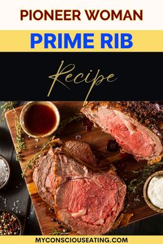 Prime Rib on a wooden table Easy Christmas Dinner Recipes, Boneless Prime Rib Recipe, Best Prime Rib Recipe, Grilled Prime Rib, Cooking Prime Rib Roast, Boneless Prime Rib Roast, Smoked Prime Rib Roast, Christmas Dinner Recipes Easy, Slow Roasted Prime Rib