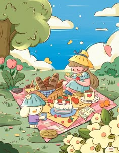 an image of a picnic in the park