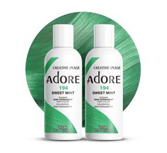 PRICES MAY VARY. Vibrant Color Quick and Easy to use Made in USA Free of Alcohol, Peroxide, and Ammonia Vegan and Curelty Free Adore Semi Permanent Hair Color, Natural Dark Blonde, Green Hair Dye, Semi Permanent Hair Dye, Sweet Mint, Hair Dyes, Semi Permanent Hair Color, Dark Blonde Hair, Toxic Chemicals