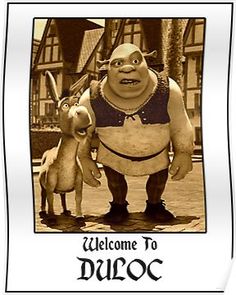 an image of a cartoon character with the words welcome to dupoc