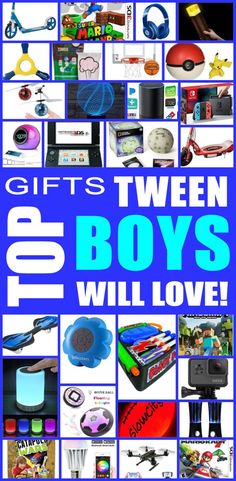 Best birthday gifts tween boys will love and awesome Christmas gifts for teen boys. The ultimate gift guide for tween boys that are fun and cool. From cheap to expensive birthday gifts tween and teen boys will love. Perfect gifts for friends, sons, nephews and those special kids in your life. Moms - dads and children will love to get any of these gift ideas! Super Gifts, Ideas Birthday, Cheap Gifts, Best Birthday Gifts, Dad Birthday, Parent Gifts, Top Gifts