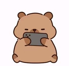 un capibara con un celular Pusheen Cute, Cute Easy Doodles, Cute Kawaii Animals, Cute Animal Drawings Kawaii, Cute Doodles Drawings, Cute Cartoon Drawings, Kawaii Doodles, Kawaii Animals