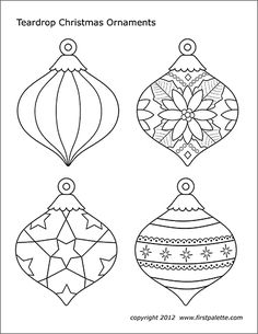 christmas ornaments coloring pages for kids