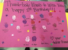 a child's birthday card that says, thunder - body words to wish you a happy 2nd birthday