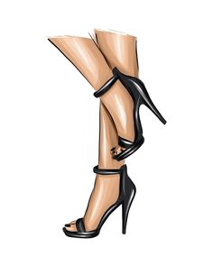 Beautiful female legs. Fashion woman legs in black shoes. Female body parts. Black high heels from multicolored paints. Splash of watercolor, colored drawing, realistic. Vector illustration of paints Pictures Of High Heels, High Heel Painting, Quotes Creativity, Female Legs, Drawing Legs, Leg Art, Drawing Realistic, Drawing Quotes