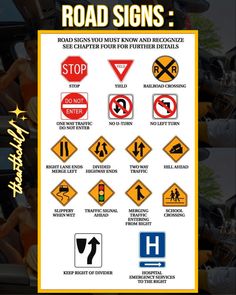 the road signs are in different languages and have been modified to look like they could be used