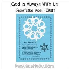 the cover of god is always with us snowflake poem craft